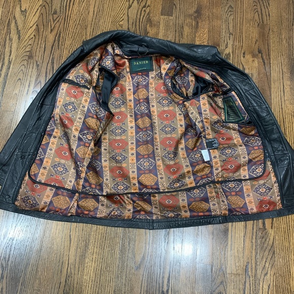 Vintage Danier Oversized Leather Jacket with Detachable Vest Men’s Small - Picture 8 of 12